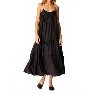 NEW NATALIE MARTIN melanie maxi dress in black silk